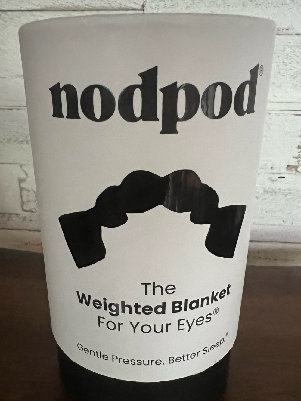 Nodpod weighted eye blanket in Black.